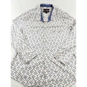 Rock‎ & Roll Mens XL Pearl Snap Long Sleeve Shirt Cowboy Western 80s Style